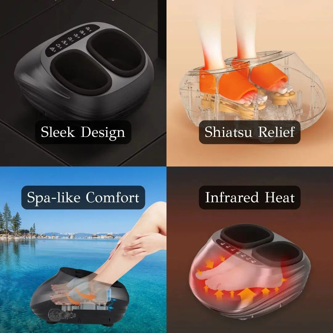 Sierra Luxe™ Heated Shiatsu Foot Massager with Infrared Therapay