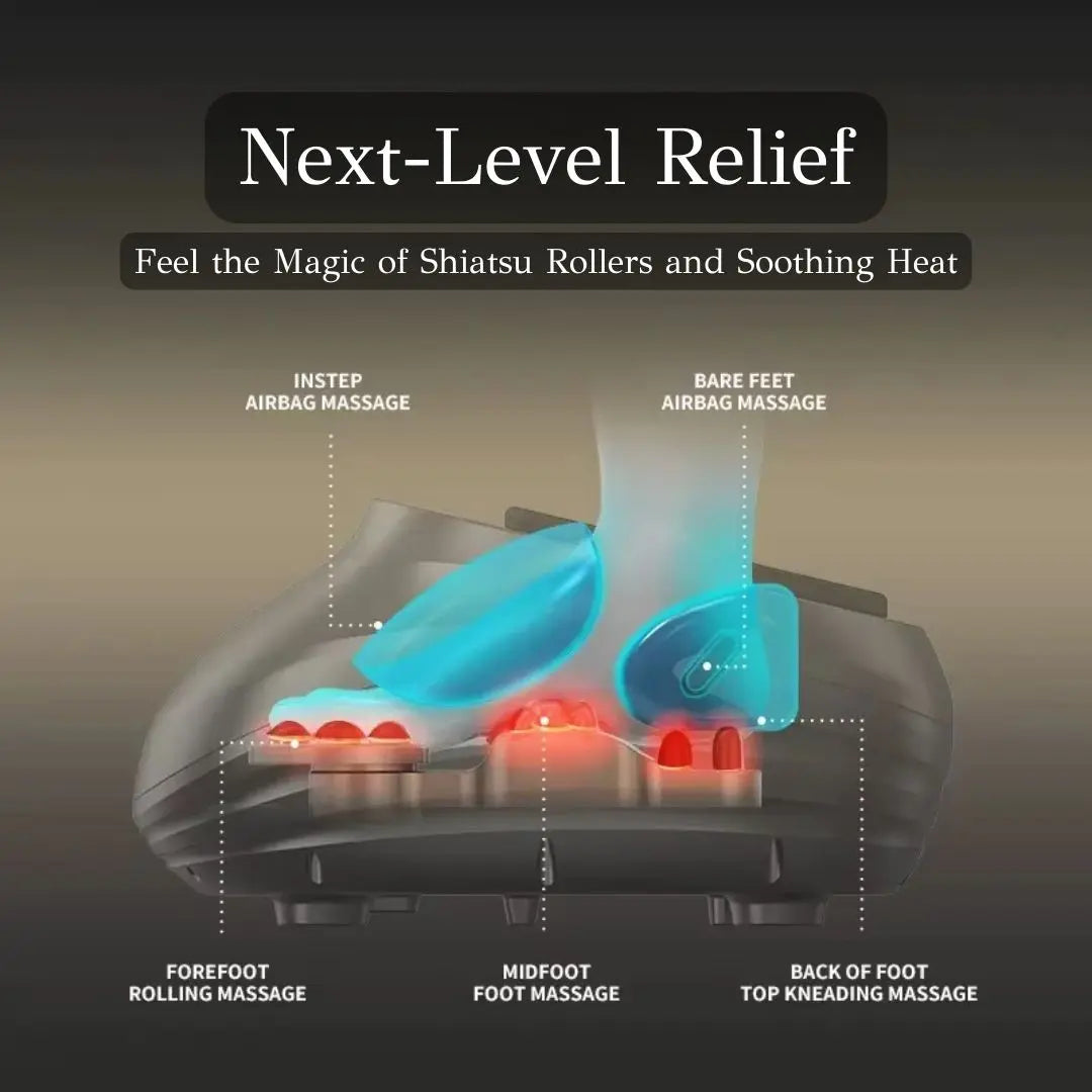 Sierra Luxe™ Heated Shiatsu Foot Massager with Infrared Therapay