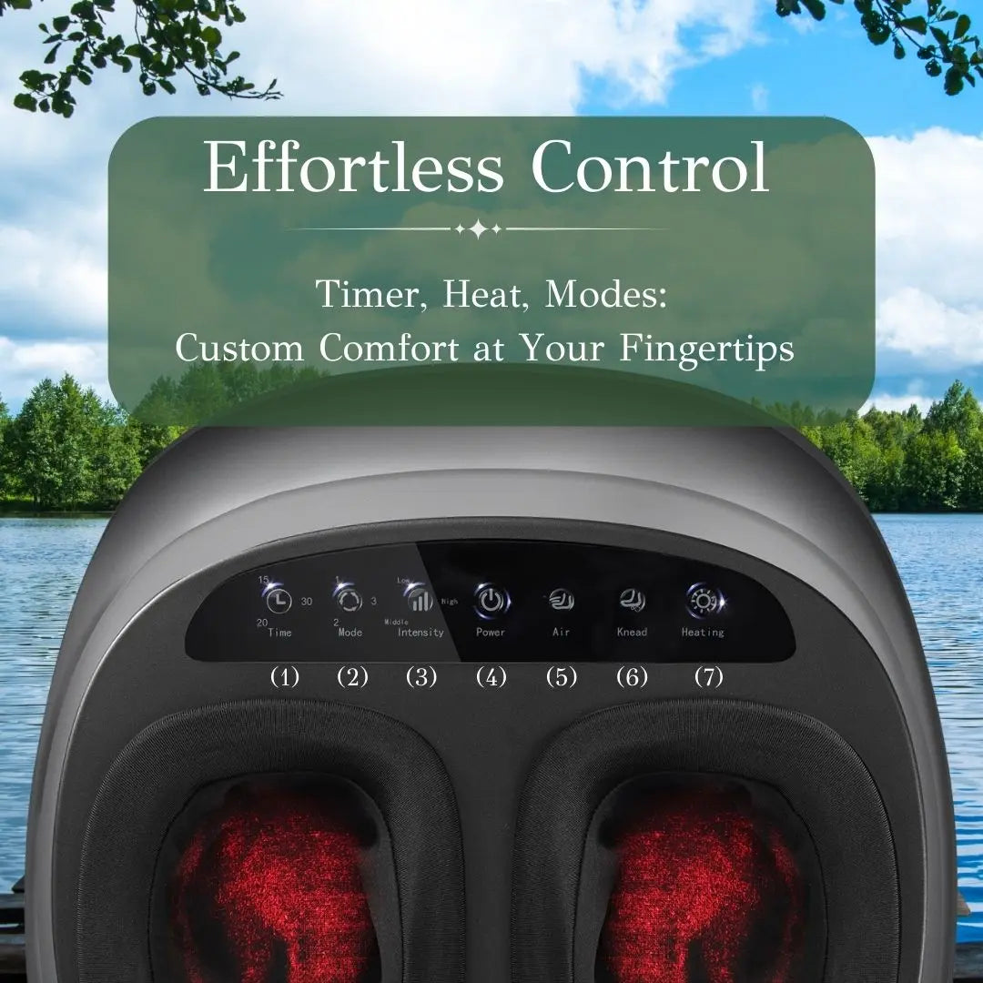 Sierra Luxe™ Heated Shiatsu Foot Massager with Infrared Therapay
